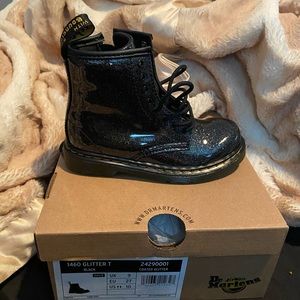 Black sparkle Dr Martens